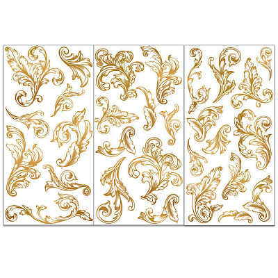 3 Sheets 3 Styles PVC Waterproof Decorative Stickers DIY-WH0404-357-1