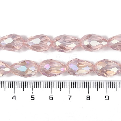 Transparent Electroplate Glass Beads Strands LS-EGLA-N013-T6mm-B18-1
