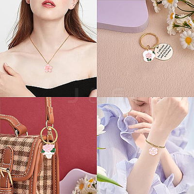 30Pcs 15 Styles Alloy Enamel Pendants ENAM-YW0005-75-1
