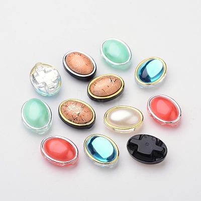 Oval Taiwan Acrylic Multi-Strand Links ACRT-O001-C-04-1