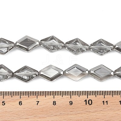 Electroplate Glass Beads Strands EGLA-B010-01A-PL03-1