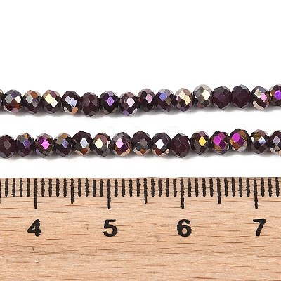 Electroplate Glass Beads Stradns EGLA-H114-02B-04-1