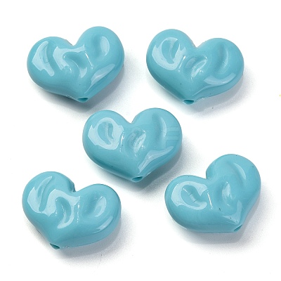 Opaque Acrylic Beads OACR-Z013-33G-1