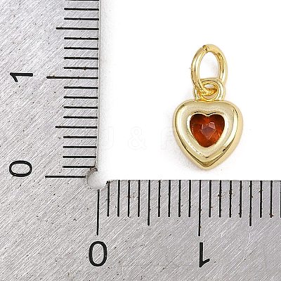 Brass with Cubic Zirconia Pendants KK-A269-67B-G-1