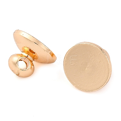 Brass Bead Cap Pendant Bails KK-Z089-20KCG-1
