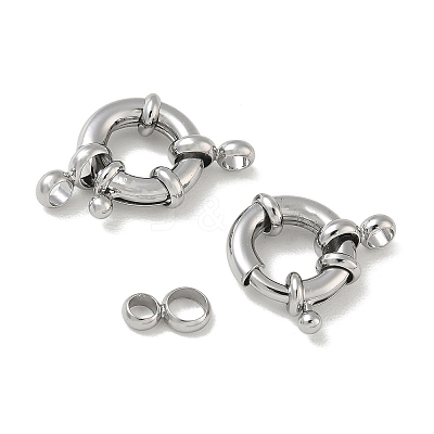 Brass Spring Ring Clasps KK-CBAD851-02P-03-1