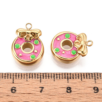 304 Stainless Steel Enamel Pendants X1-STAS-T068-10A-1