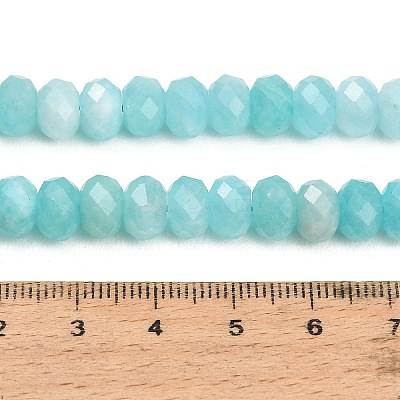 Faceted Dyed Natural White Jade Beads Strands GG-CBAE966-01A-R-1