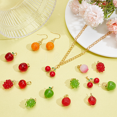 20Pcs 10 Styles Handmade Lampwork Pendants LAMP-NB0002-20-1