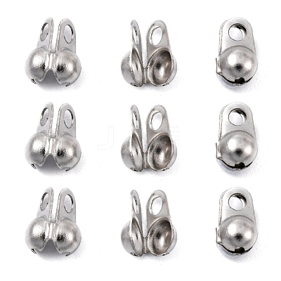 Tarnish Resistant 304 Stainless Steel Bead Tips X-STAS-R063-22-1