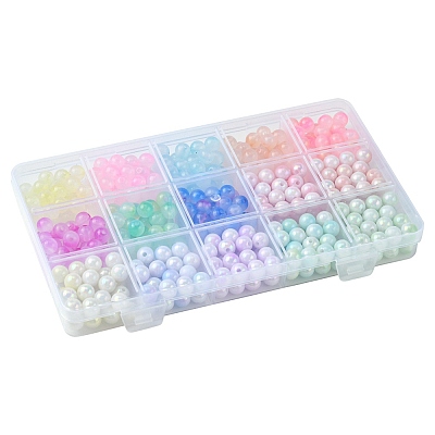 Transparent & Two Tone Opaque Acrylic Beads SACR-FS0001-24-1
