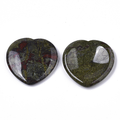 Natural Dragon Blood Thumb Worry Stone G-N0325-01R-1