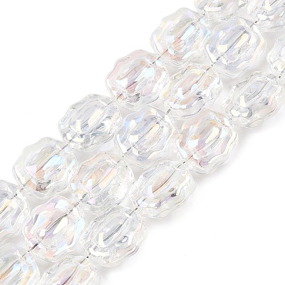Electroplate Glass Beads Strands EGLA-T021-05A-1