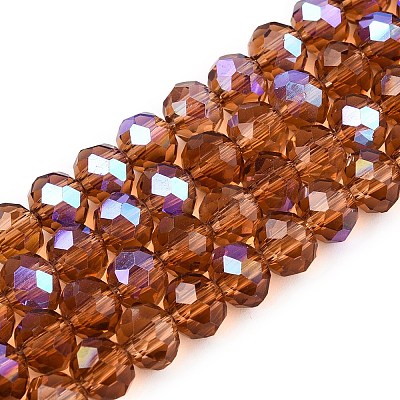 Electroplate Glass Beads Strands EGLA-A044-T6mm-L04-1