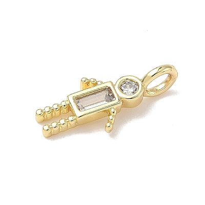Brass Micro Pave Cubic Zirconia Pendants LS-ZIRC-I356-17G-A01-1