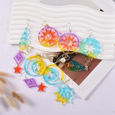 DIY Silicone Pendant Molds DIY-G079-13B-1