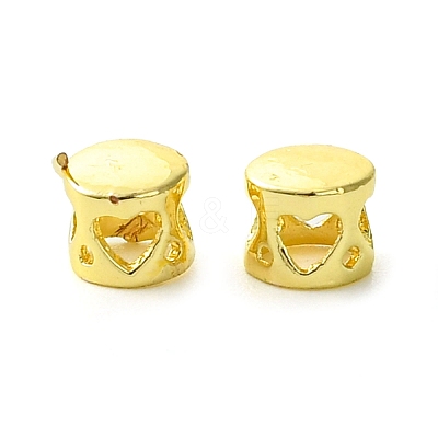 Rack Plating Brass Cord Ends KK-G501-08G-1