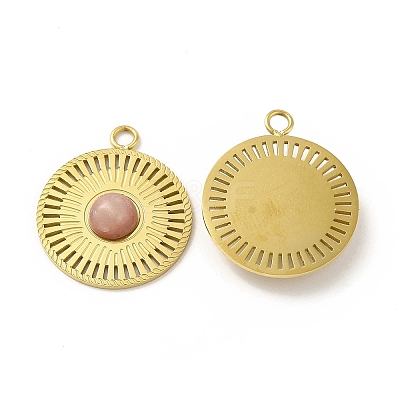 Natural Rhodonite Pendants STAS-J401-VC662-1
