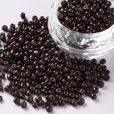 Baking Paint Glass Seed Beads SEED-S002-K18-1