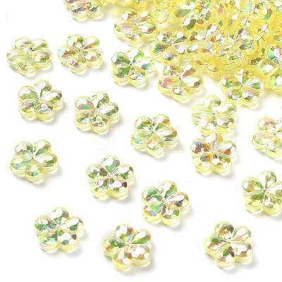 Transaparent Acrylic Beads PACR-H004-01H-1