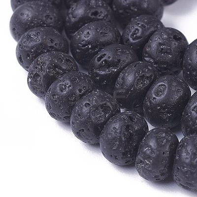 Natural Lava Rock Beads Strands G-E541-05A-1