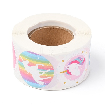 8 Styles Horse Paper Stickers X-DIY-L051-008-1
