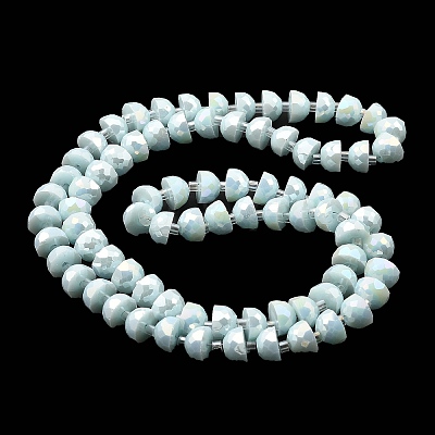 AB Color Plate Glass Beads Strands EGLA-P051-02A-B05-1