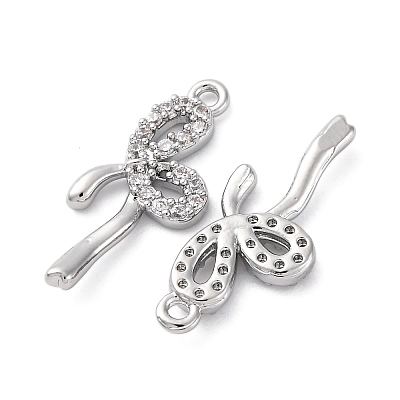 Brass Rhinestone Pendants KK-E793-16P-1