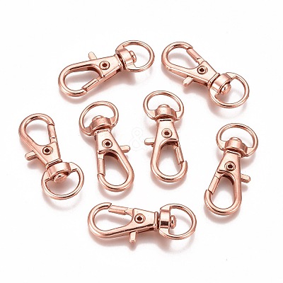 Alloy Swivel Lobster Claw Clasps IFIN-E548Y-RG-1