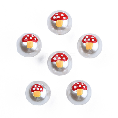 ABS Plastic Imitation Pearl Beads KY-N015-137-1