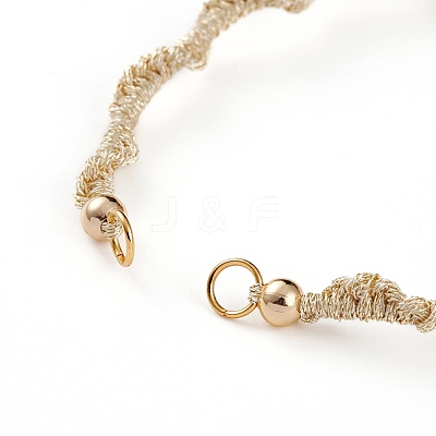 Adjustable Polyester Thread Braided Beaded Bracelet Making AJEW-JB00895-1