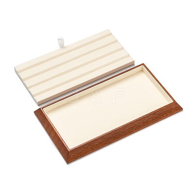 Rectangle Wood Pesentation Jewelry Diamond Display Tray ODIS-P008-14A-1