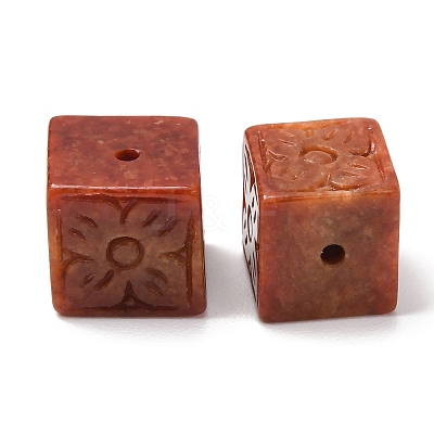 Natural Myanmar Jade Dyed Carved Beads GG-CBABA9C-09-1