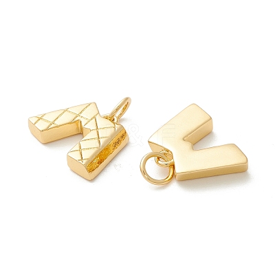 Rack Plating Eco-friendly Brass Micro Pave Clear Cubic Zirconia Charms KK-D072-01G-M-NR-1
