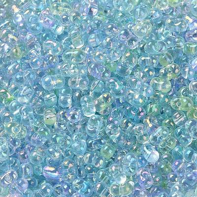 AB Color Plated Glass Seed Beads SEED-L011-06B-09-1