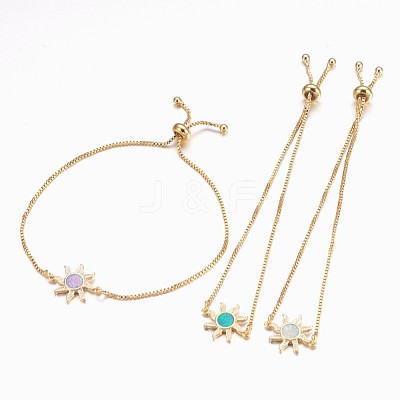 Adjustable Brass Bolo Bracelets BJEW-K204-06-G-1