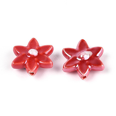 Handmade Porcelain Beads PORC-N008-10F-01-1