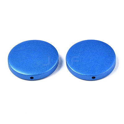 Painted Natural Wood Beads WOOD-S057-069C-1