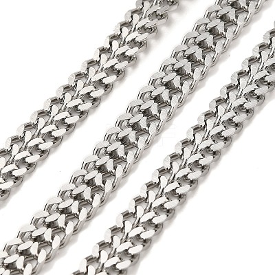 304 Stainless Steel Curb Chains CHS-C013-01E-P-1