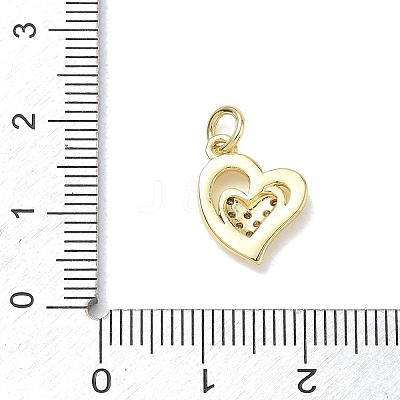 Brass with Crystal Rhinestone Charms RB-CBA6830-05G-01-1