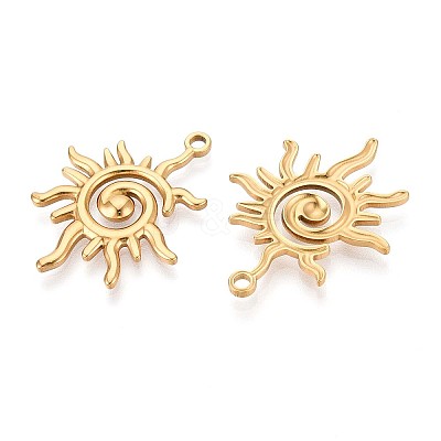 304 Stainless Steel Pendants X-STAS-T065-07G-1