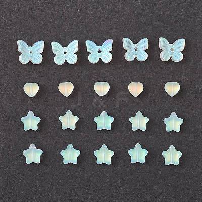20Pcs 3 Style Electroplate Glass Beads GLAA-YW0001-90-1