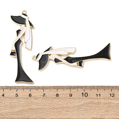 Alloy Enamel Big Pendants ENAM-K076-20B-1