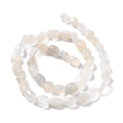 Natural White Moonstone Beads Strands G-G018-05-1