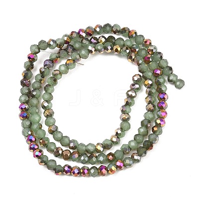 Electroplate Glass Beads Stradns EGLA-H114-02B-13-1