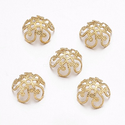 Brass Bead Caps KK-K225-20-G-1