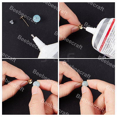 200Pcs 304 Stainless Steel Stud Earring Findings STAS-BBC0001-70-1