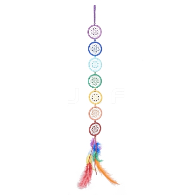 Gemstone Pendant Decorations AJEW-I059-09-1