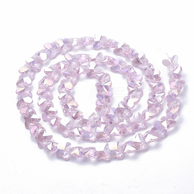 Electroplate Glass Beads EGLA-Q091-14mm-B17-1