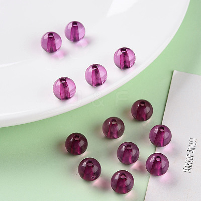 Transparent Acrylic Beads MACR-S370-A10mm-743-1